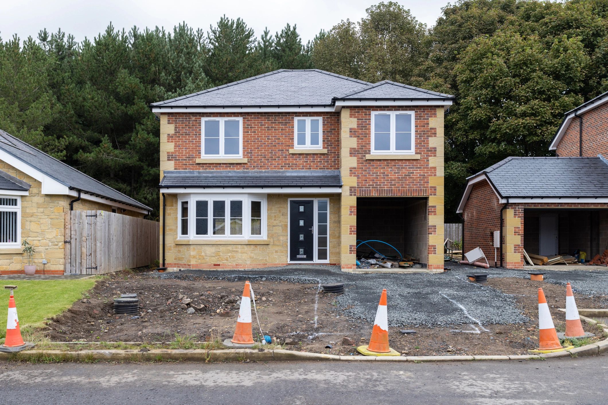 Housing exterior representing stable accommodation